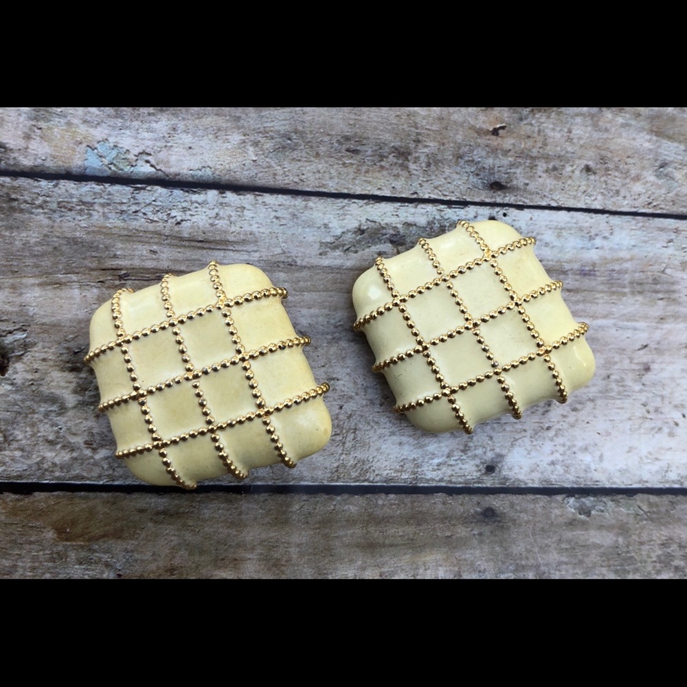 St. John clip on earrings